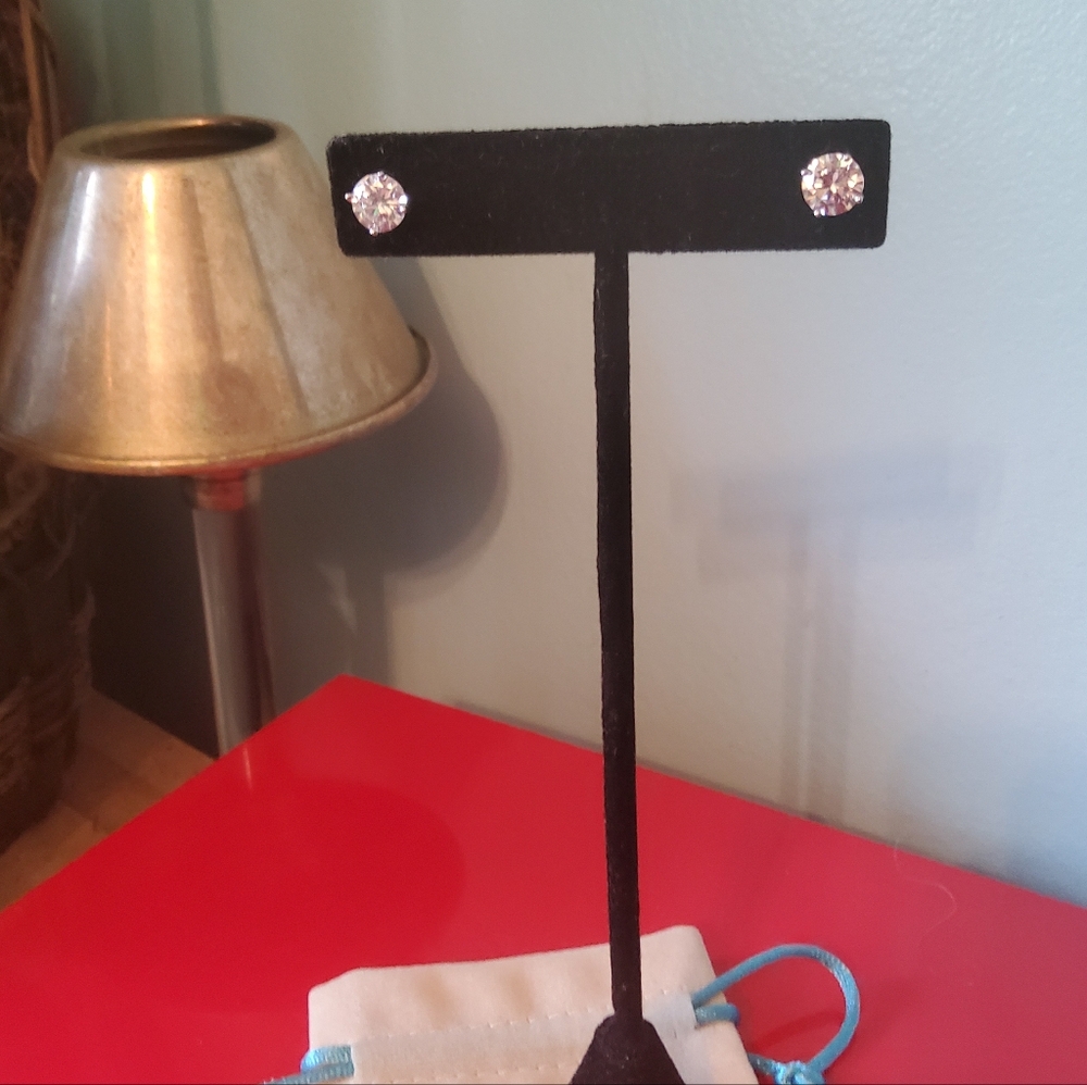 New CZ Studs..approx. 3/4 ct.